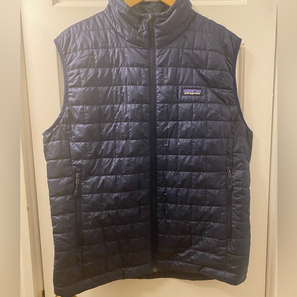Patagonia Nano Puff Vest Navy Excellent Condition Size Large
